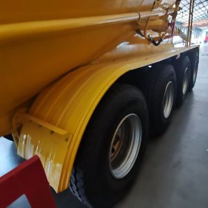 3 Axles Van-type Dry Bulk Flour/Powder Material Tanker Semi Trailer for Van-type