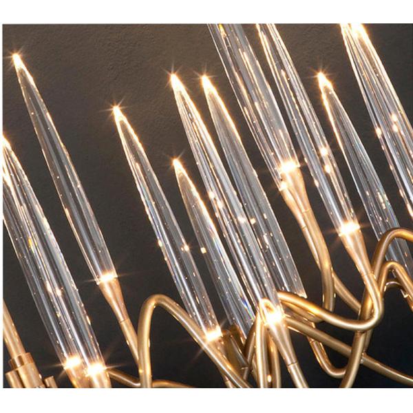 Luxury Crystal Chandelier Living Room Dining Bedroom Gold Silver Chandelier (WH-MI-414)