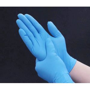 FDA approved medical blue examination powder free disposable nitrile gloves