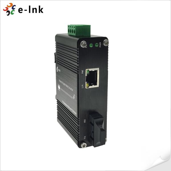 Buy Mini Industrial 100BASE-FX to 10/100BASE-T 60W PoE++ Media Converter with IEEE802.3af/at compliant at wholesale prices