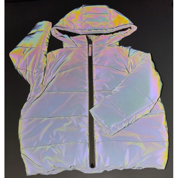 Buy Refletive Rainbow Fabric White 0.12mm Thickness at wholesale prices