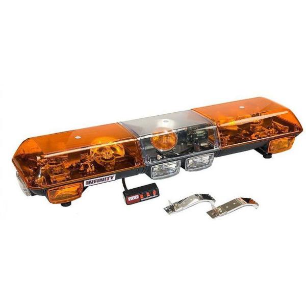 Buy halogen rotating lightbar/ amber revolving lightbar / warning rotator lighting at wholesale prices