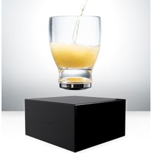 China new wireless rechargeable magnetic levitation  Cocktail Glass cup display racks on sale