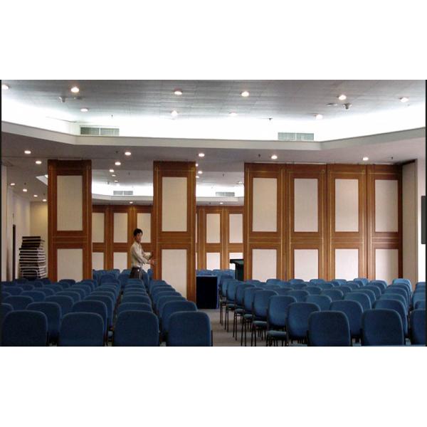 Portable Soundproof Banquet Hall Sliding Partition Walls / Hanging Room Dividers