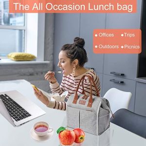 Insulated Soft Sided Lunch Cooler Tote Bags Reusable Lunch Containers