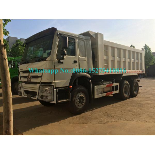White Color HOWO 371/336/290/266HP 6x4 10 wheeler Mining Dump/ Dumper/Tipper Truck volvo Technology For Laos Myanmar