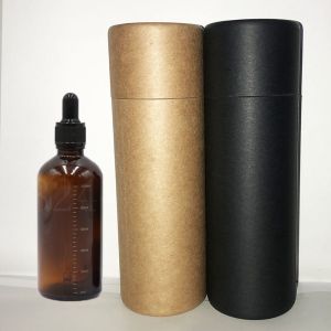 H150mm 100ml Round Paper Tube Packaging For Perfume