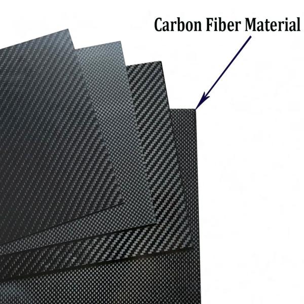 100mm x 250mm 3K High-Hardness Carbon Fiber Sheet for Models, Manufacturing, and