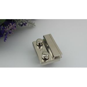 Handbag hardware suppliers wholesale light gold metal push lock