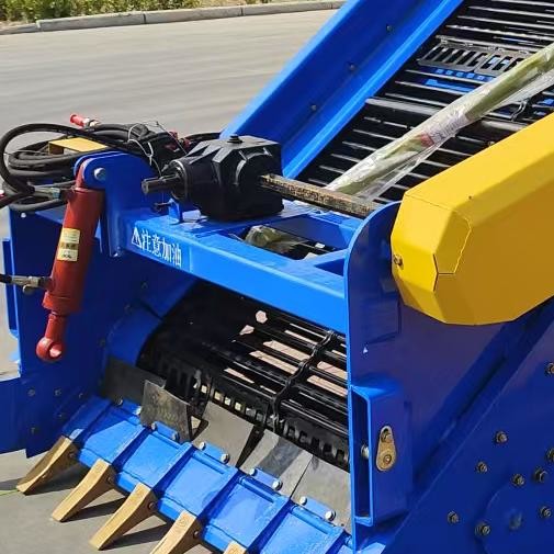 Heavy Duty Tractor Stone Picker Agricultural Machinery Blue 1.5m Working Width