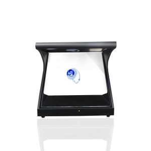 Tempered Glass Optic Hologram Pyramid Display , Indoor Hologram Projection