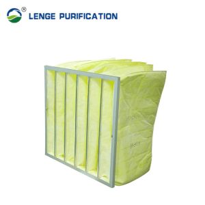 Bag Type Aluminum Pre Filter To Filter G4 Galvanized Steel 5um Dust Particle