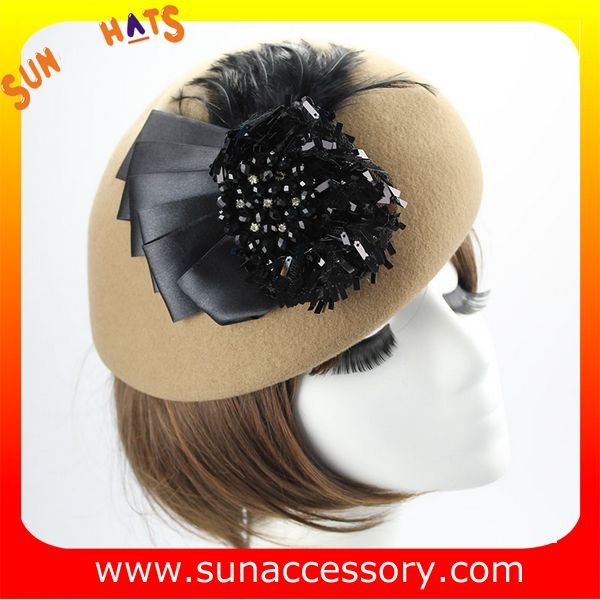 Hot sale Fashion 100% Australia wool felt ladies beret hats ,Red beret hats with adjustable band