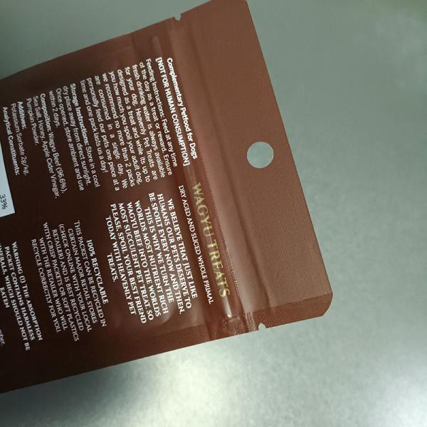 1.5kg Beef Pet Food Gusset Packaging Bag with Zipper and PET PA Aluminum Foil CPP Material