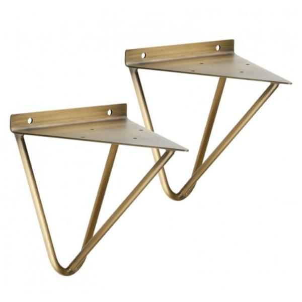 Shelf Bracket Pair of Prism Wall/Display Shelves DIY Shelf Concept with Screws and Now