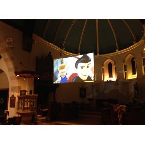 Holographic Effect Rear Projection Screen Film , Hologram Window Film Self