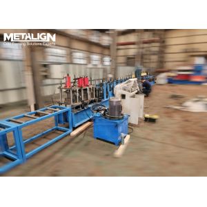 15Kw Strut Channel Roll Forming Machine Hydraulic Punching And Adjustable Guide