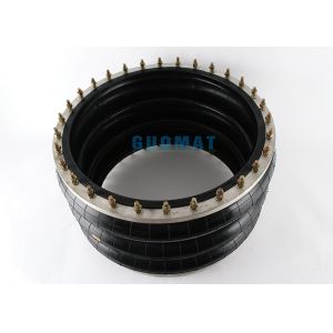 Flange Ring Triple Convoluted Industrial Air Bag Natural Rubber Air Spring