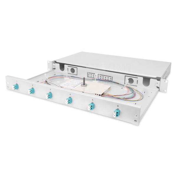 FTTH 6 To 12 Core Fiber Optic Patch Panel With 6 Simplex Or Duplex Adapters Pigtails