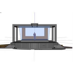 Reflection Foil 3D Holographic Projection System , projecting holograms with
