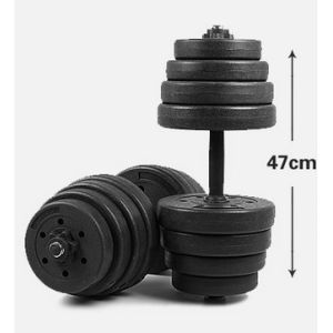 10kg 15kg 20kg 25kg 30kg 40kg Plastic Coated Cement Dumbbell for sales