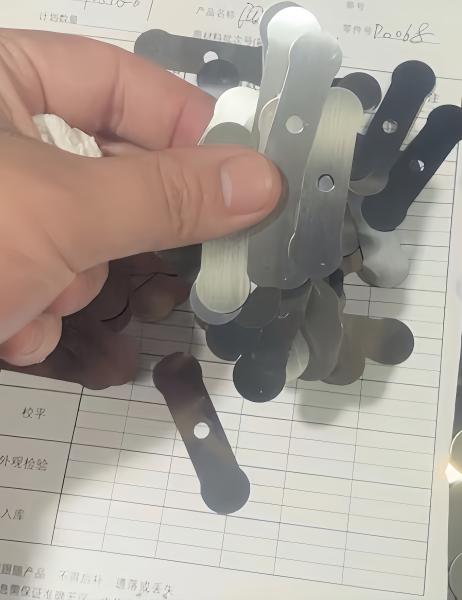 Buy Custom Precision Stainless Steel Retainer Washers / Spacer Tabs – Double-Hole Flat Stamped Plates for Tools & Assemblies** at wholesale prices