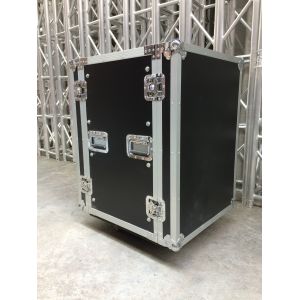 Colorful 18U Standard Rack Flight Case With 2 Pcs Of Stand And Top Table