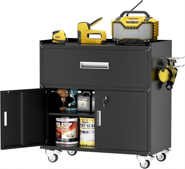 77x46x90CM black color stand tool cabinet office furniture cabinet used in