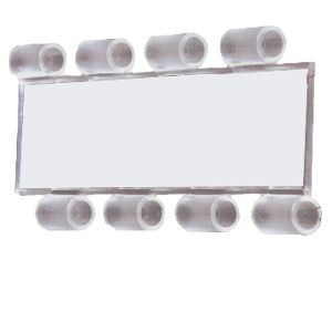 China Rolling Up Door Clear Shutters Polycarbonate Slats Transparent Plastic on sale