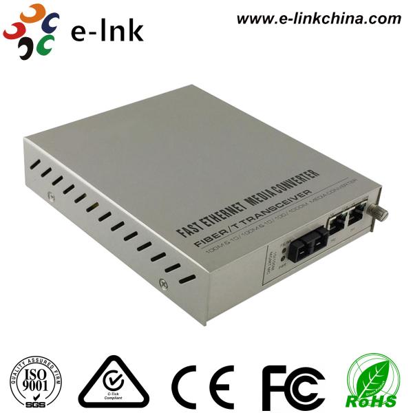 Managed Gigabit Ethernet Fiber Media Converter 2- Port 10 / 100 / 1000Base-T to