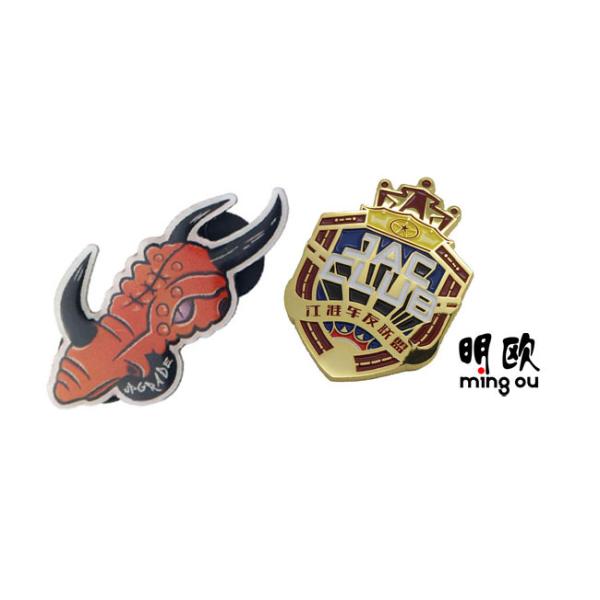 Fashionable Animal Lapel Pin Badges Lightweight Stainless Steel Type