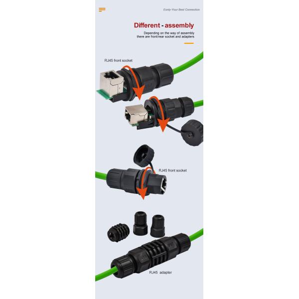 M12 X Code RJ45 Plug Cable IP67 IP68 Waterproof Industrial Ethernet