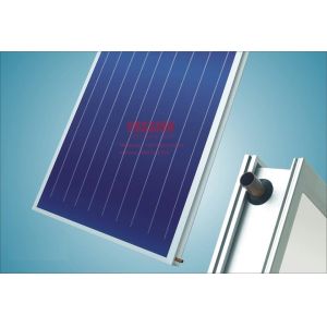 Blue Titanium Flat Panel Solar Collector Ultrasonic Welding Flat Plate Solar Water Heater Hotel Solar Heating System