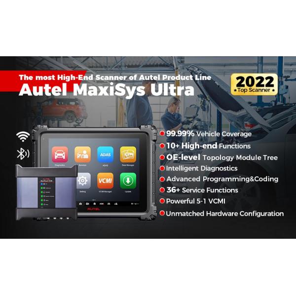 Autel Maxisys Ultra Intelligent Full Systems Diagnostics Tool Plus EV Diagnostics Upgrade Kit EVDiag Box & Adapters