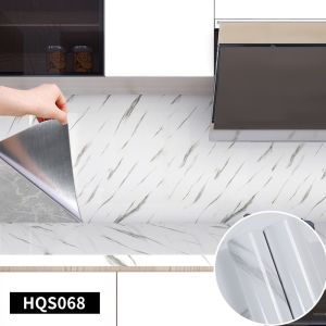 ODM Black Marble Removable Wallpaper PVC Marble Temporary Wallpaper