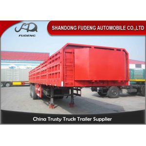 40 Tons High Strength Steel Livestock Trailers Custom Height With LED Light