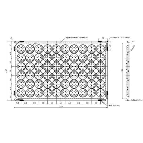 Rk Bakeware China-Aussie Meat Pie Pallet Tray