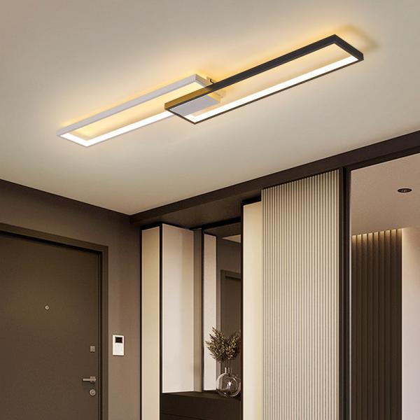 LED Office Ceiling Lamp Rectangular Modern Minimalist Meeting Living Room Strip Spot Lights(WH-MA-222)
