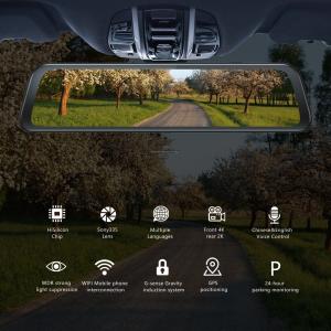 China 12 Car GPS Dashboard Camera Rearview Mirror Dash Cam DVR 4G 1080P WIFI APP on sale