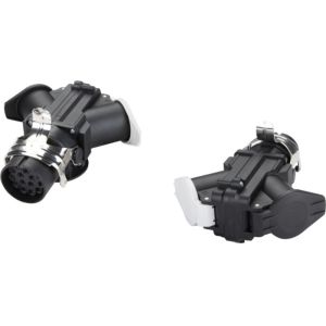 Black Trailer Wiring Plugs And Sockets 24v 15 Pole To 7 Pole European Style