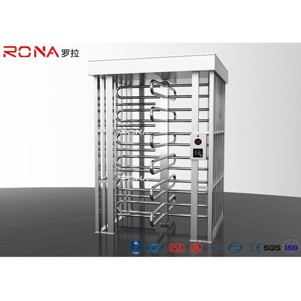 Stainless Steel Full Height Turnstile Pedestrian Secure Channel 0.2s Opening / Closing Time