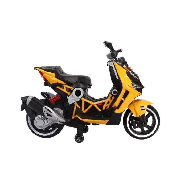 Kids Vespa Scooter, 12V Rechargeable Ride on Motorcycle w/Training Wheels