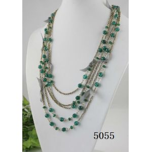 Fashion jewelry antique bronze necklace with eco-friendly material for women