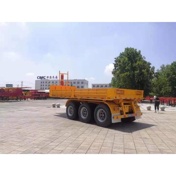 CIMC high strength iron 3 axle 30-70 ton transport coal ore gravel sand mining building material end dumper tipper semi trailer