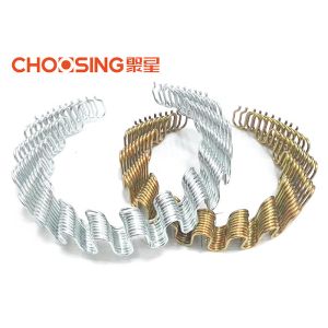 Sinuous S Couch Support Springs ,  9 Gauge Zig Zag Springs 60cm Section 300℃ Heat Treatment
