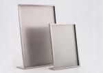 Brushed Steel Panel Advertising Pop Store Display Props A3 / A4 Size