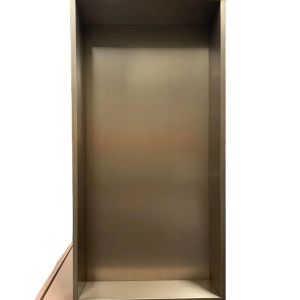 Modern Design Style 300x400 Custom Shower Wall Niche Shelves in Black for Amazon