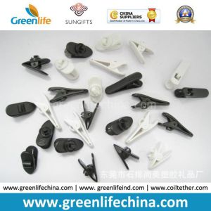 Plastic Badge Accessory Black/White Office ID Paper Clips