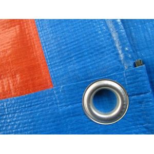 Quality ready made PE. tarpaulin with rope and eyelets reinforced for sale