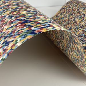 New Design Artificial Colorful Spot Wood Veneer For Jewel Box Car Interior Home